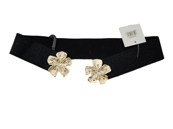 ceinture-2-boucles-dorees-etoilees-noire Ceinture à boucles étoilées