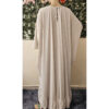 Ensemble robe longue imprimée thioup et haut uni beige