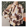Haut imprimé beige - marron