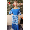 Robe longue patch imprimé thioup