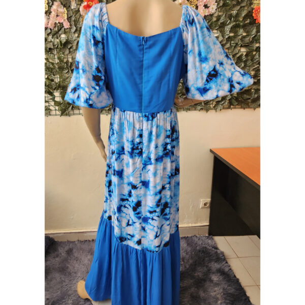Robe longue patch imprimé thioup