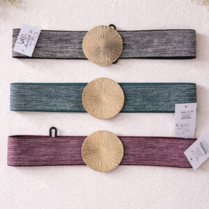 Ceinture métallique à boucle soleil