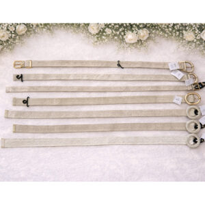 Ceinture en paille tressée à boucle